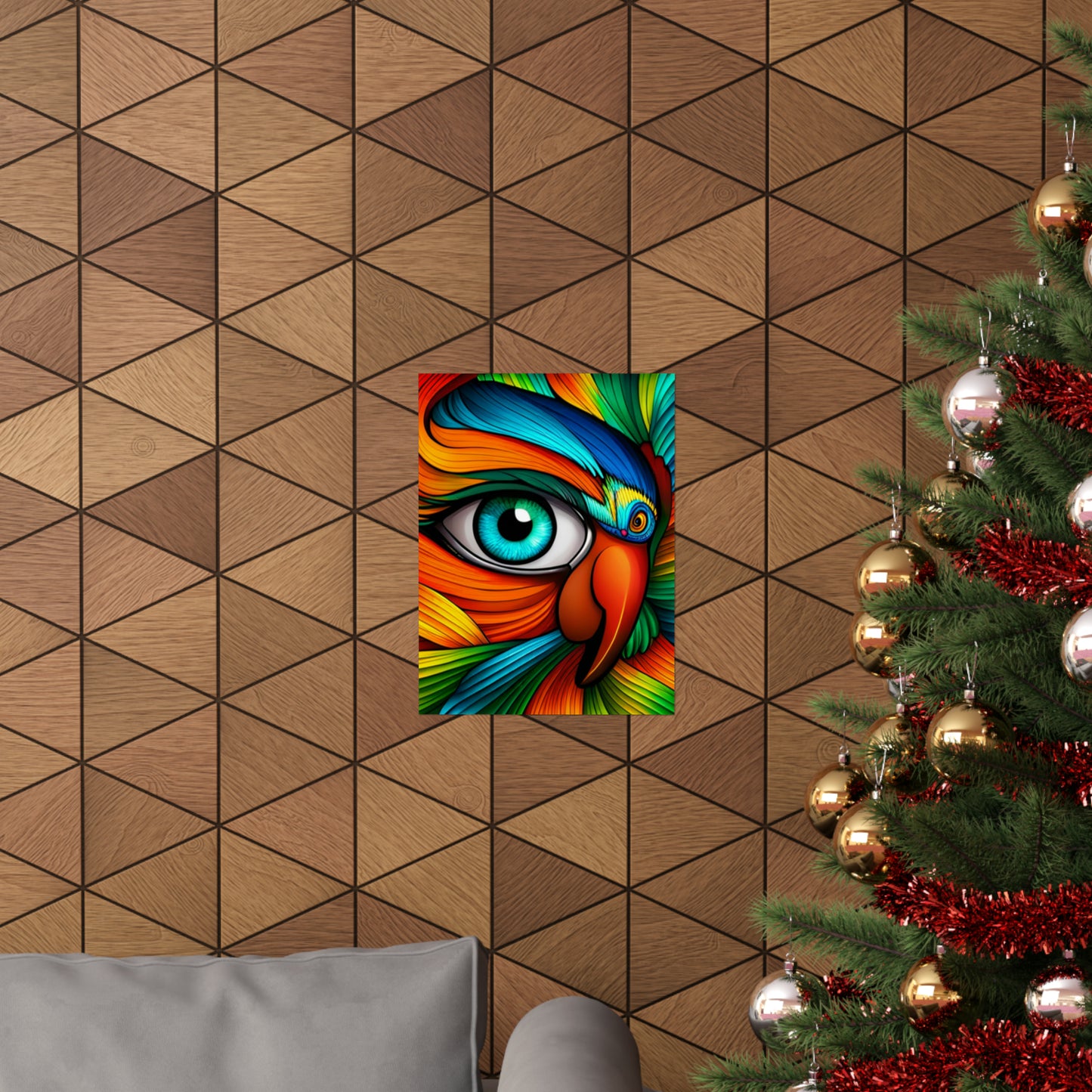 3 Eyed Parrot Matte Vertical Poster