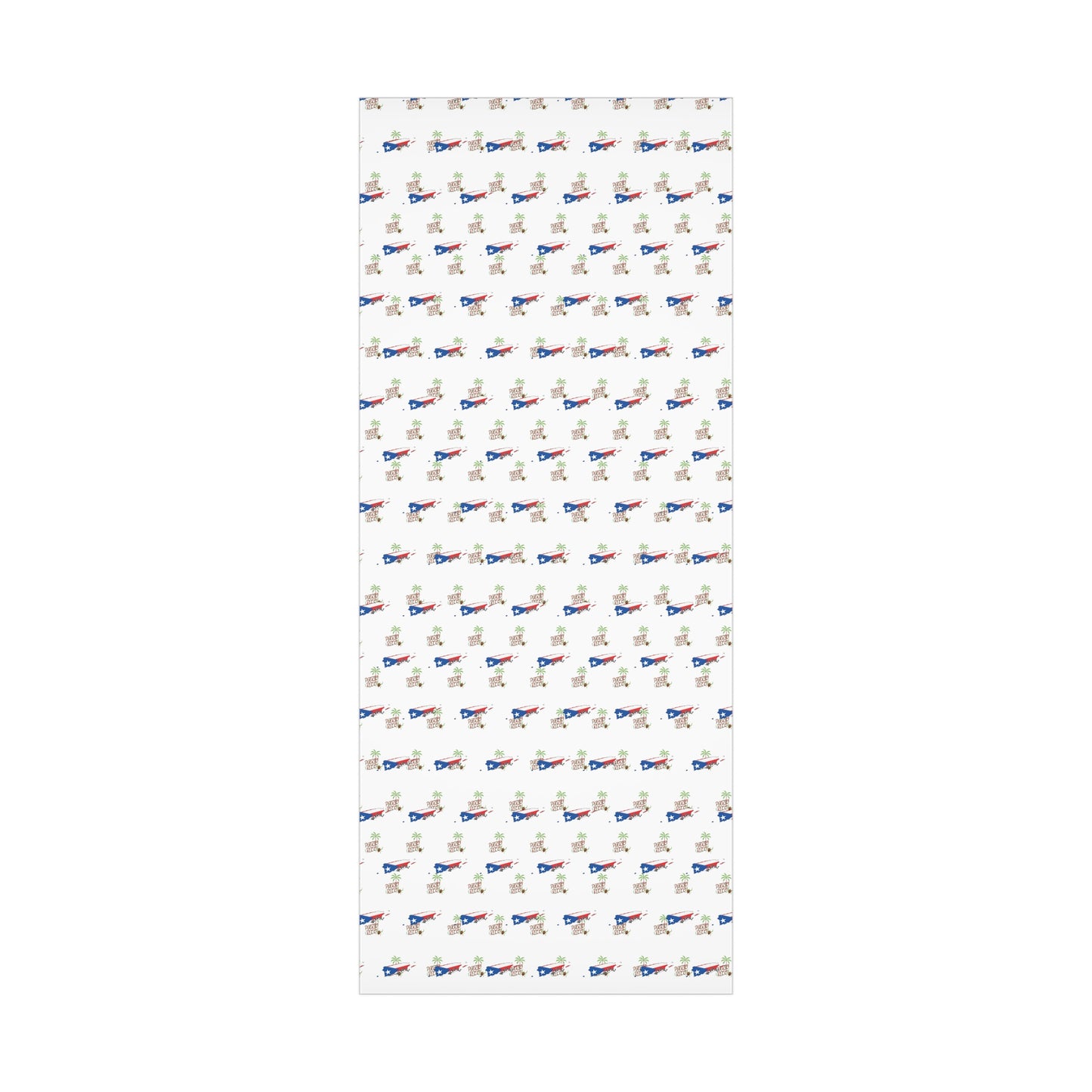 Puerto Rican Map Gift Wrap Papers