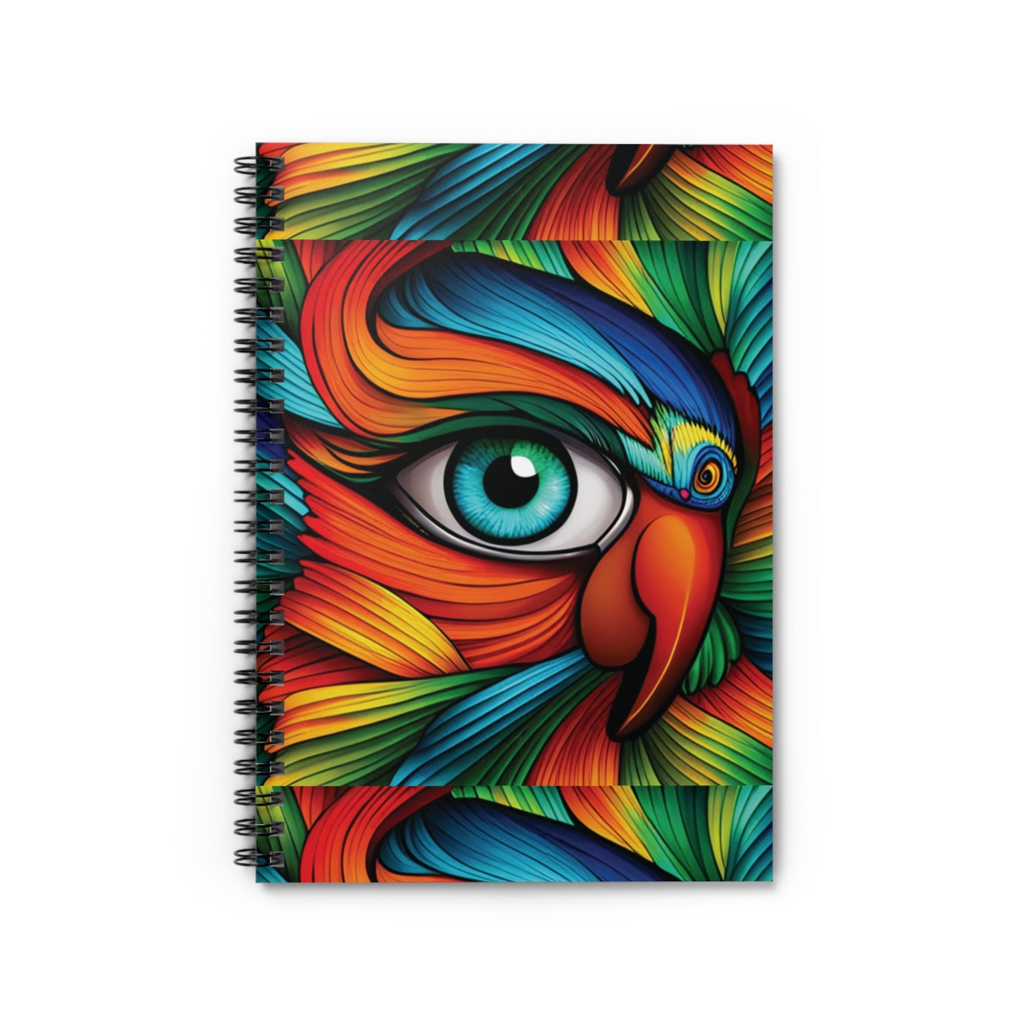 3 Eyed Parrot Spiral Notebook - Ruled Line