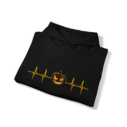 Jack O'Lantern EKG yellow and orange ombre design