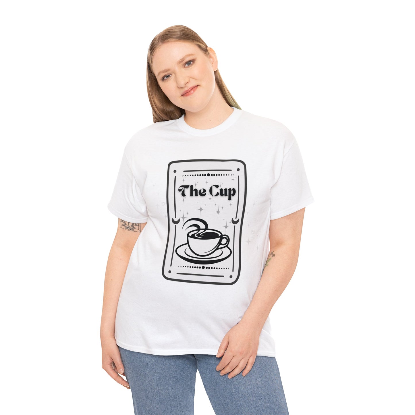 The Cup Tarot Card Unisex Heavy Cotton Tee