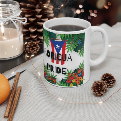 Boricua Pride Ceramic Mug 11oz