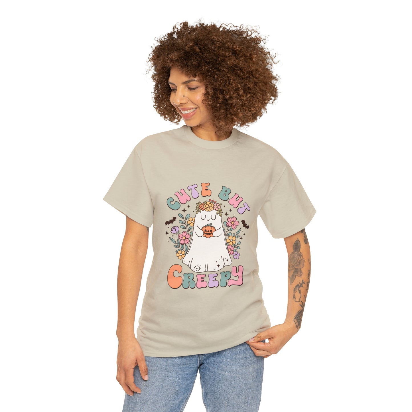 Cute But Creepy Unisex Heavy Cotton Tee