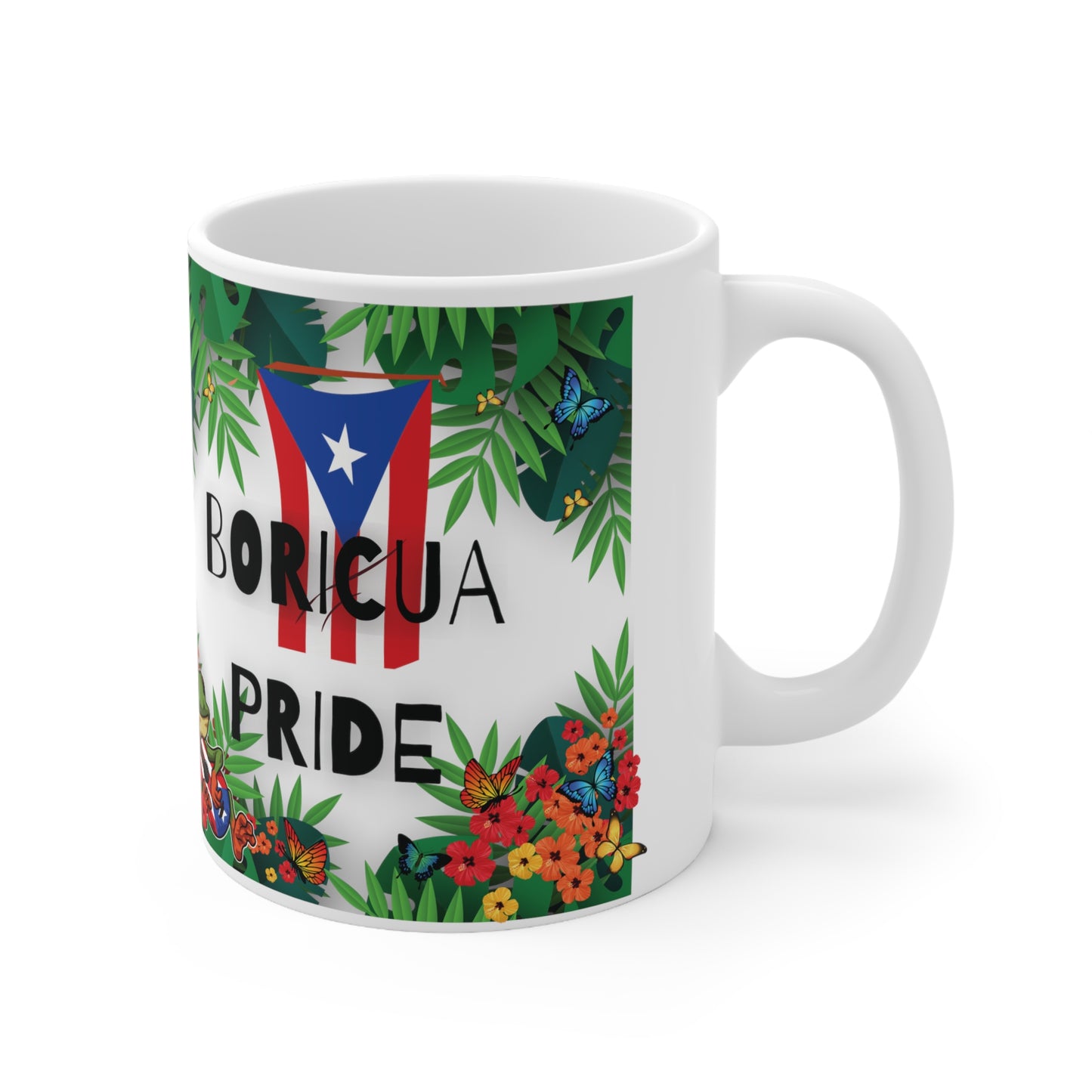 Boricua Pride Ceramic Mug 11oz