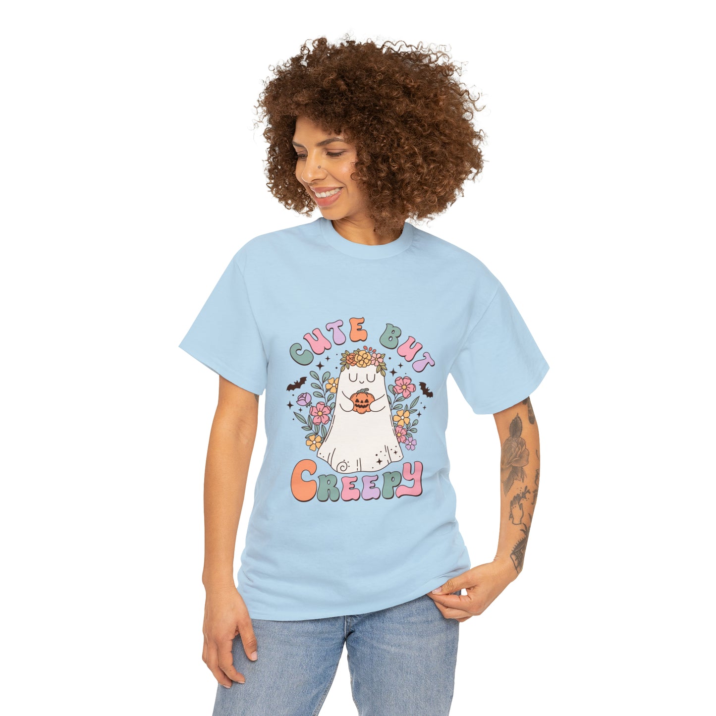 Cute But Creepy Unisex Heavy Cotton Tee