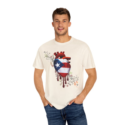 Heart and Roots Unisex Garment-Dyed T-shirt