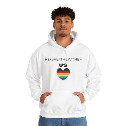 Pronouns Unisex Heavy Blend™ Hooded Sweatshirt