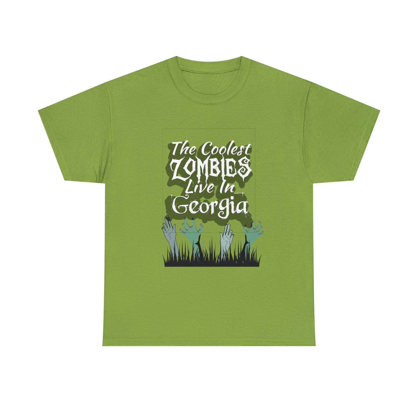 Coolest Georgia Zombies Unisex Heavy Cotton Tee