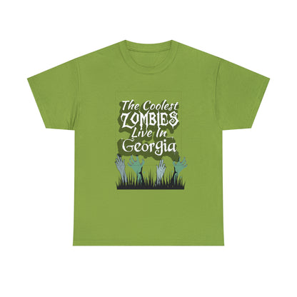 Coolest Georgia Zombies Unisex Heavy Cotton Tee