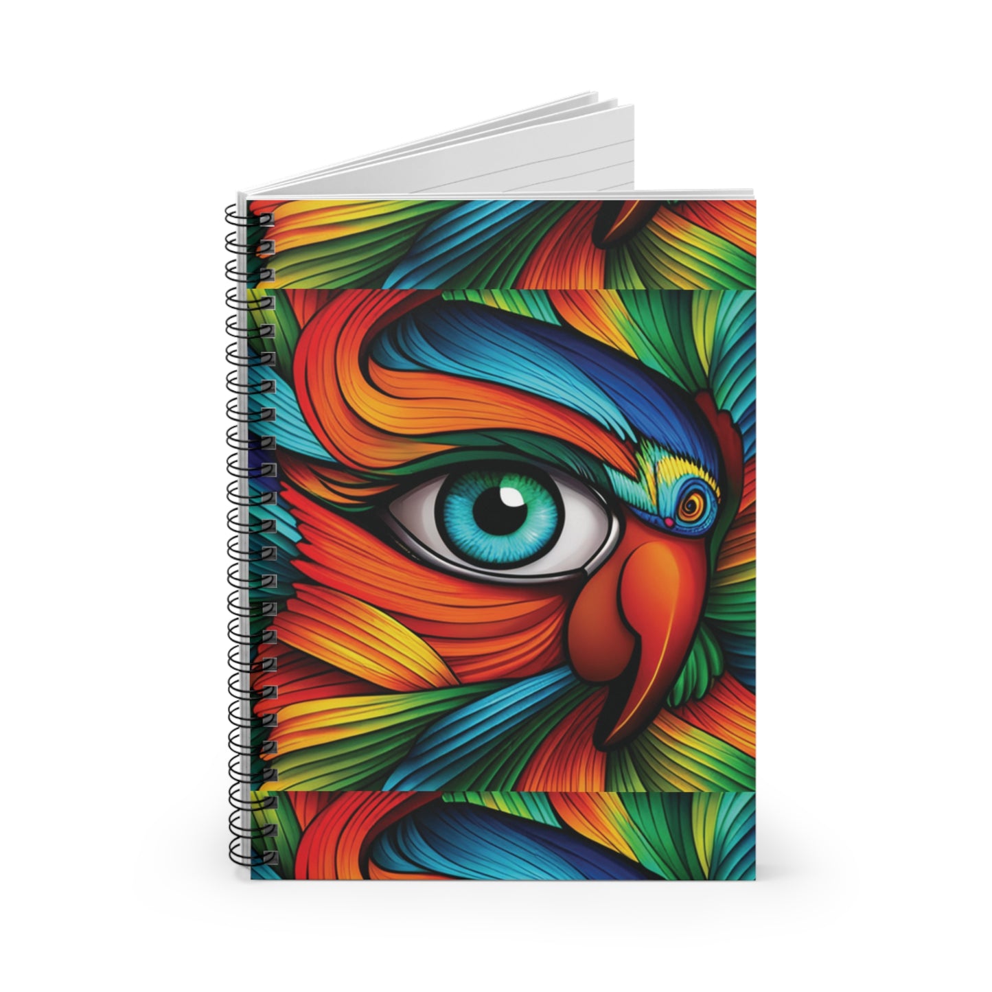 3 Eyed Parrot Spiral Notebook - Ruled Line