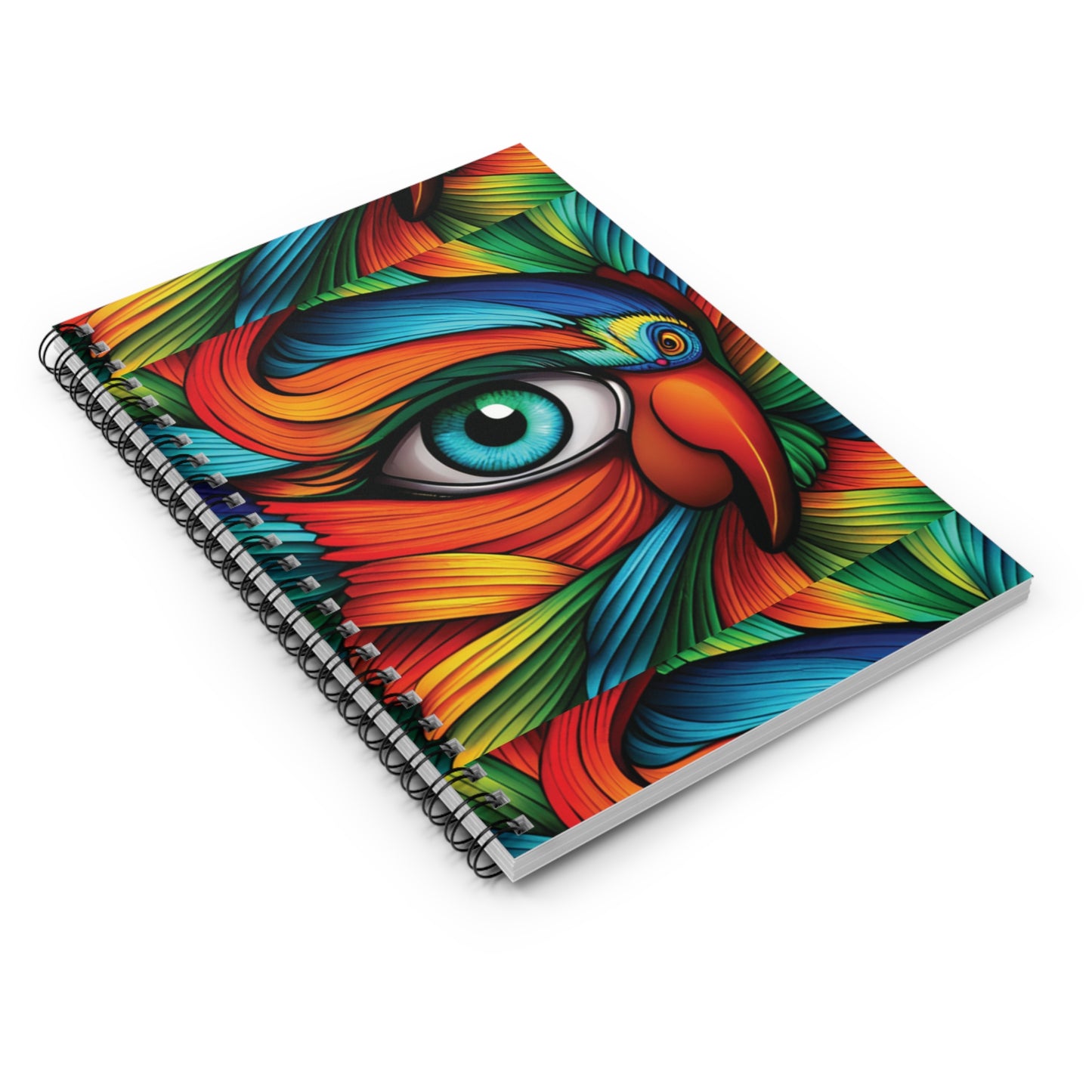 3 Eyed Parrot Spiral Notebook - Ruled Line