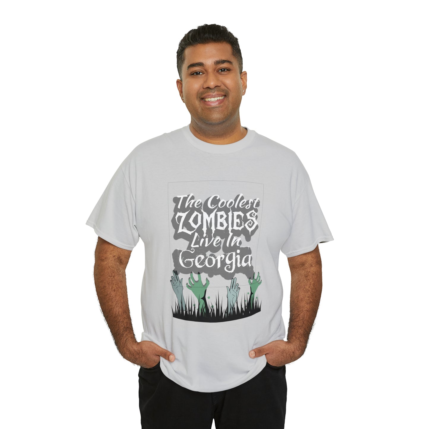 Coolest Georgia Zombies Unisex Heavy Cotton Tee