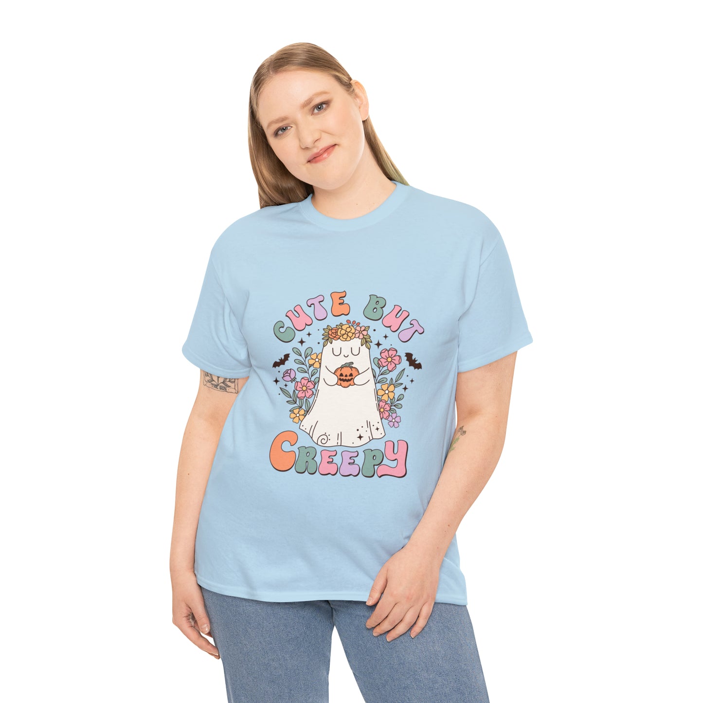 Cute But Creepy Unisex Heavy Cotton Tee