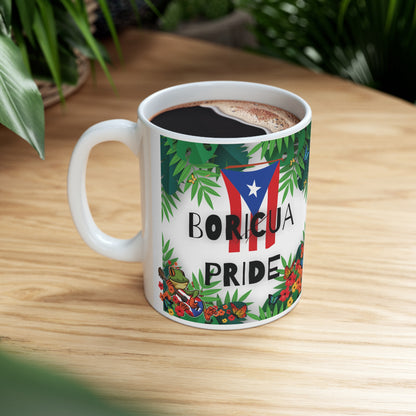 Boricua Pride Ceramic Mug 11oz