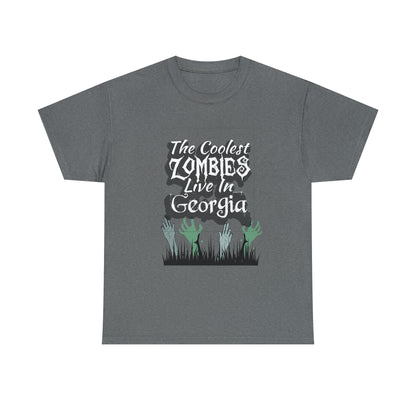 Coolest Georgia Zombies Unisex Heavy Cotton Tee