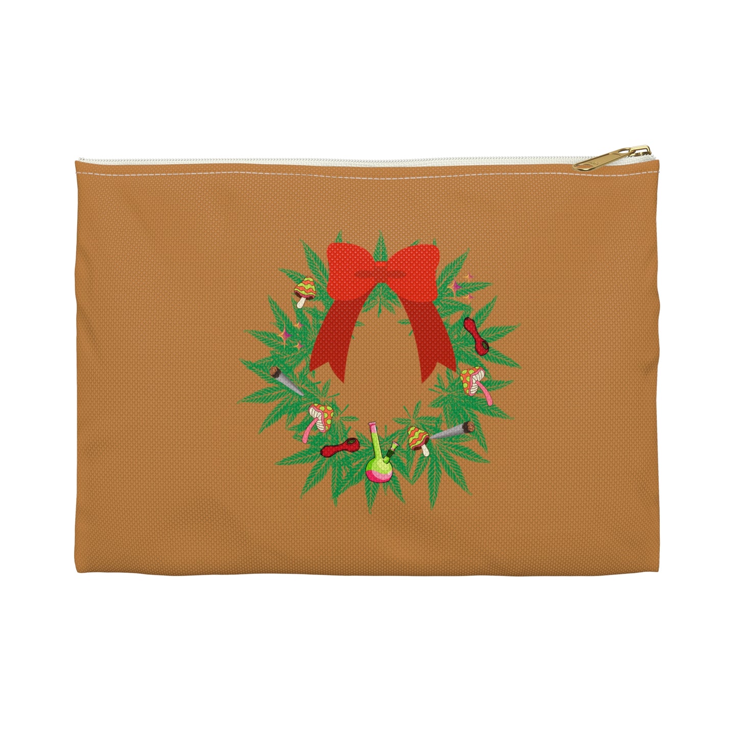 Christmas Weedth Accessory Pouch