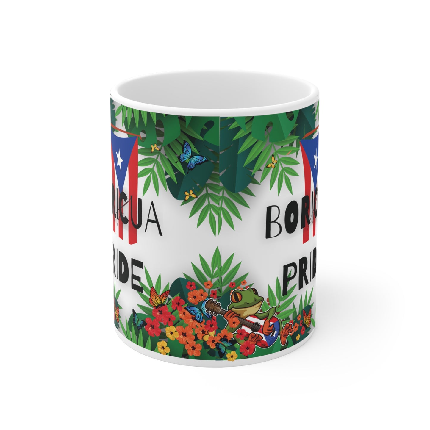 Boricua Pride Ceramic Mug 11oz