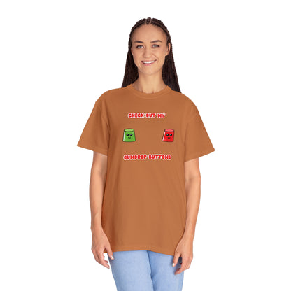 Gumdrop buttons Unisex Garment-Dyed T-shirt