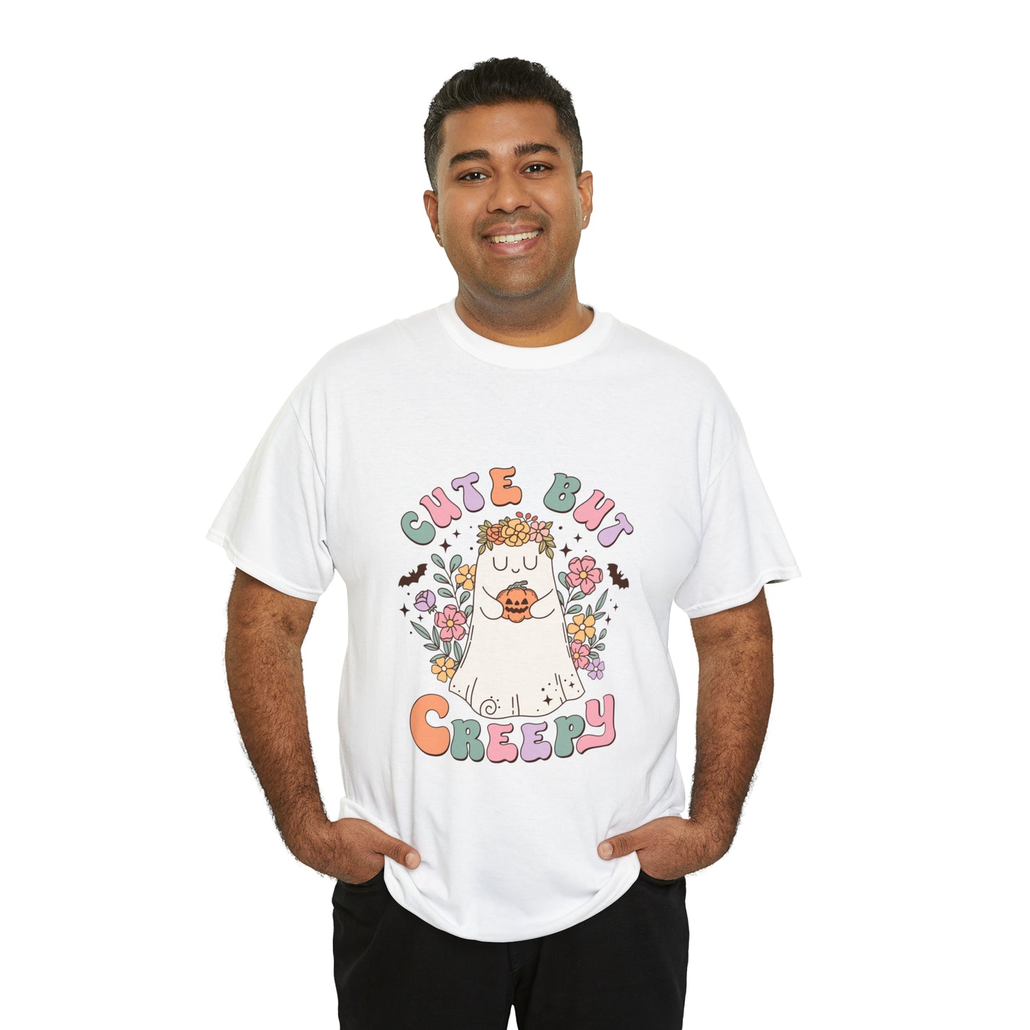 Cute But Creepy Unisex Heavy Cotton Tee