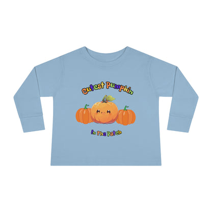 Cutest Pumpkin Toddler Long Sleeve Tee