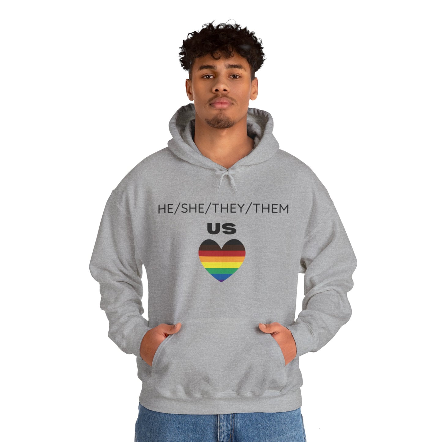 Pronouns Unisex Heavy Blend™ Hooded Sweatshirt