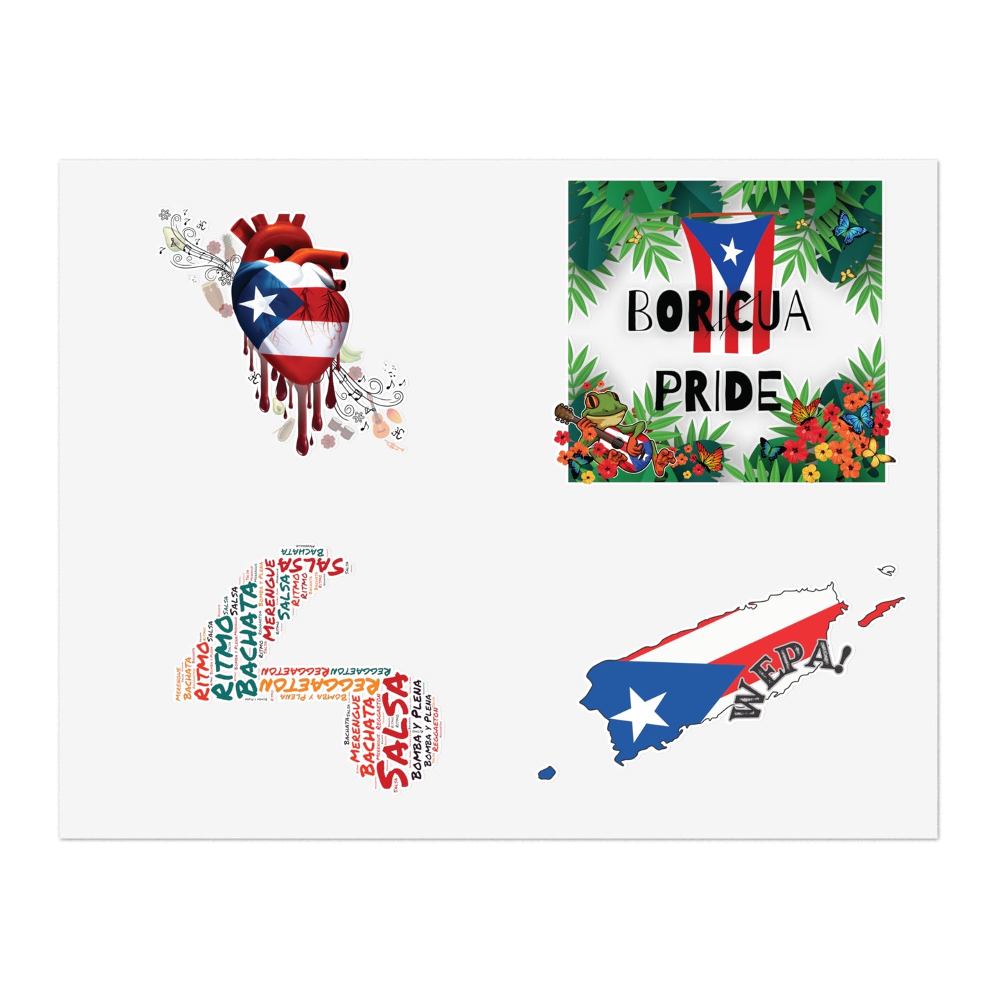 Boricua Sticker Sheets