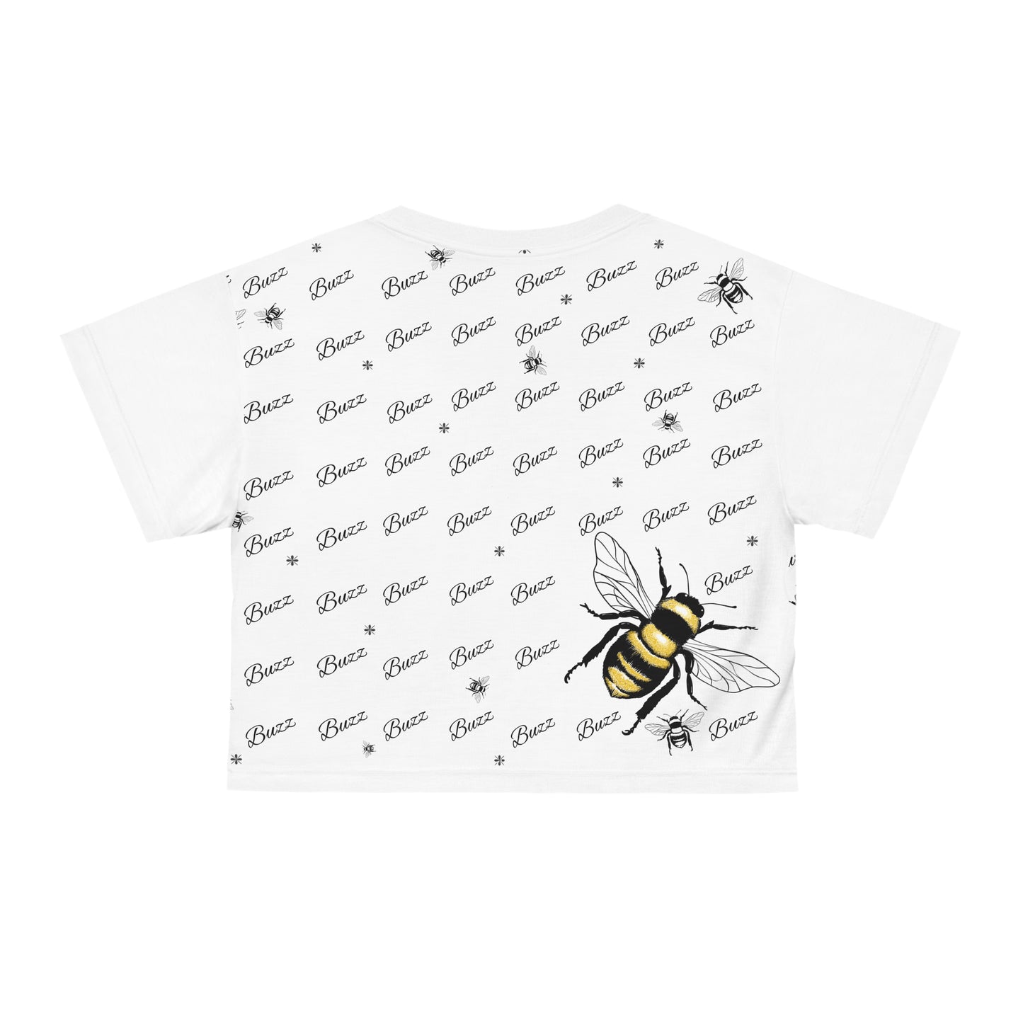 All the Buzz Crop Tee (AOP)