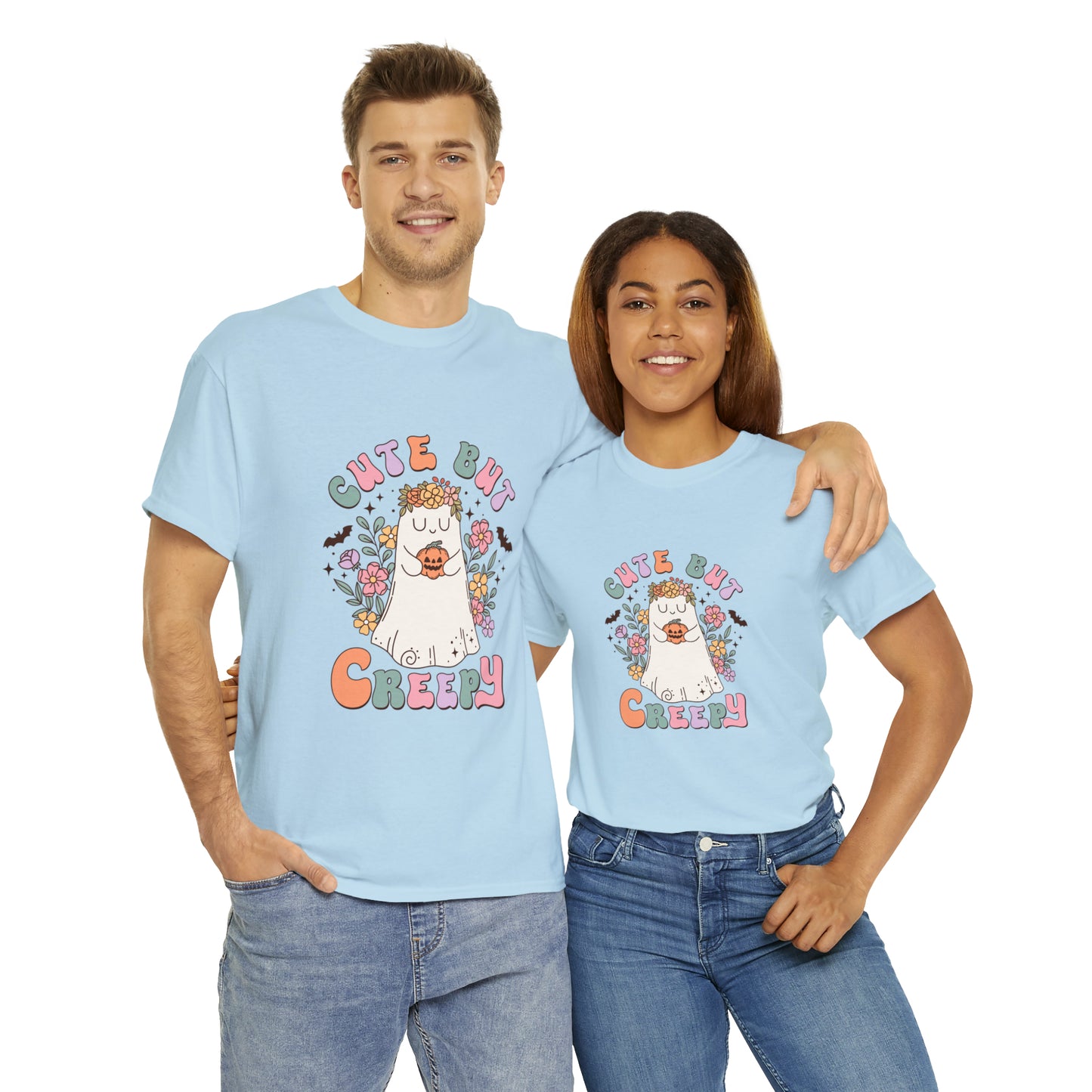 Cute But Creepy Unisex Heavy Cotton Tee