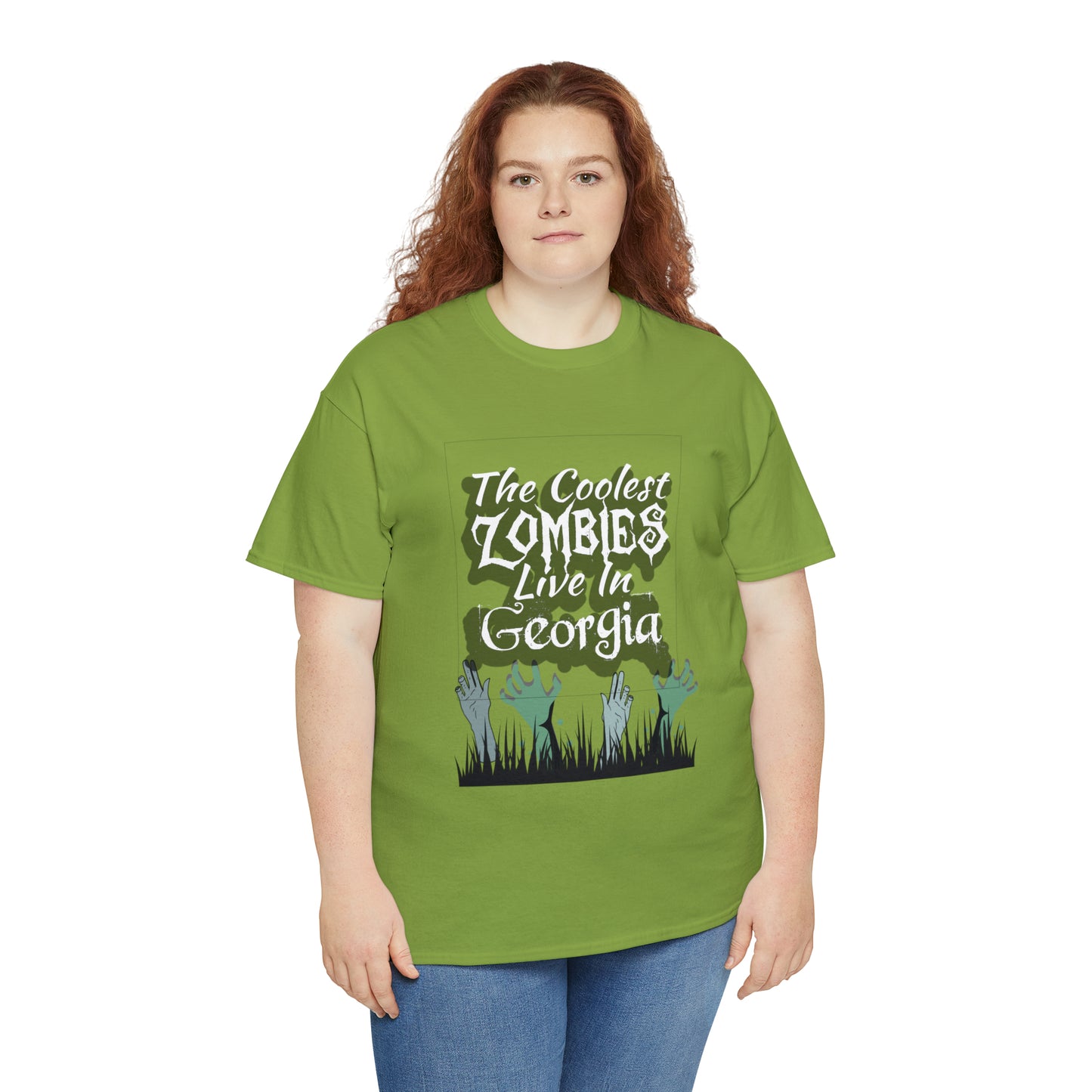 Coolest Georgia Zombies Unisex Heavy Cotton Tee