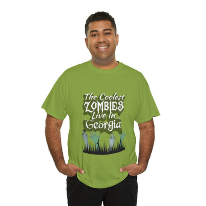 Coolest Georgia Zombies Unisex Heavy Cotton Tee