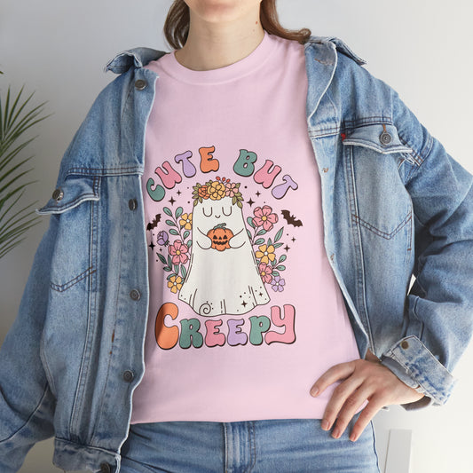 Cute But Creepy Unisex Heavy Cotton Tee