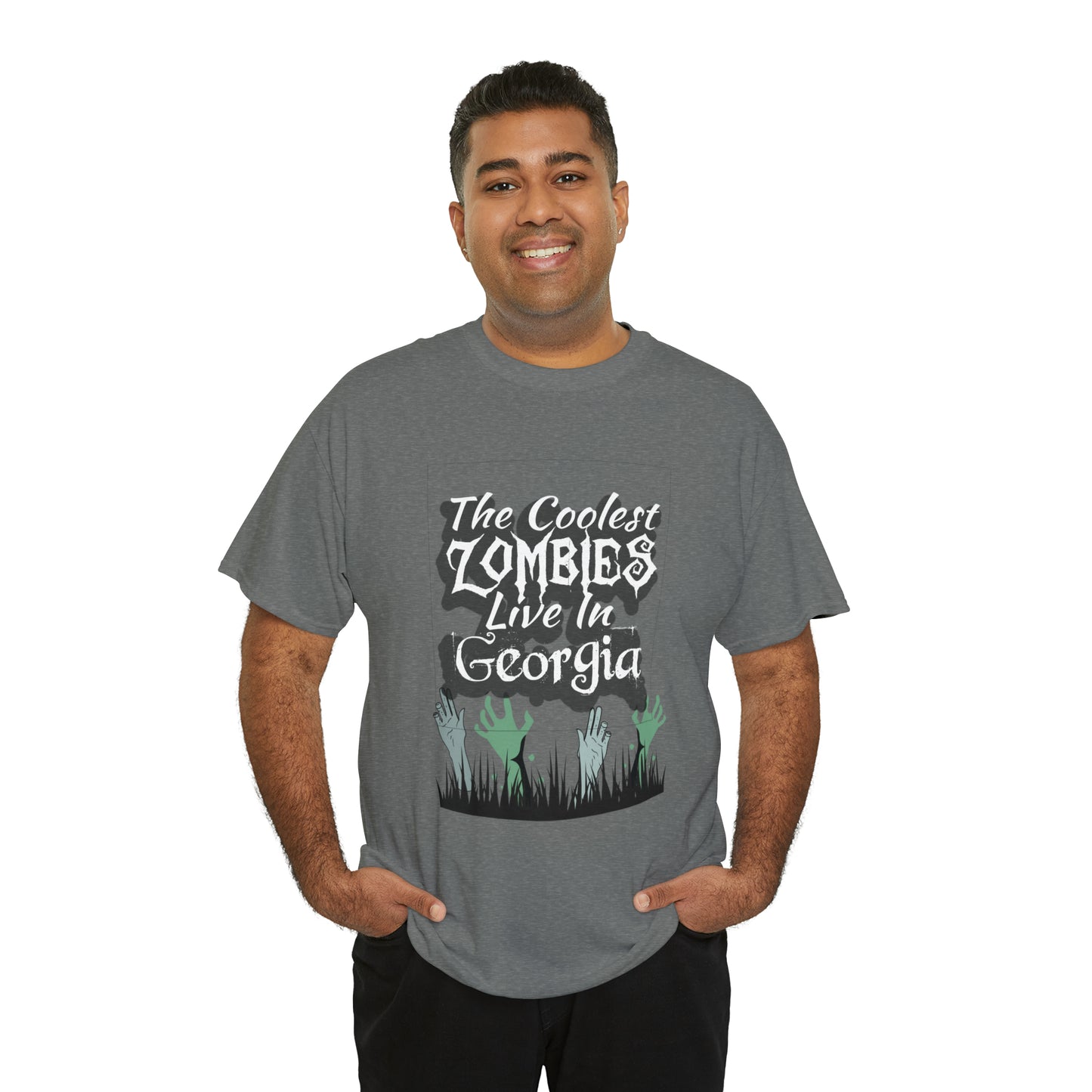 Coolest Georgia Zombies Unisex Heavy Cotton Tee