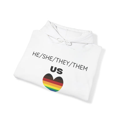 Pronouns Unisex Heavy Blend™ Hooded Sweatshirt