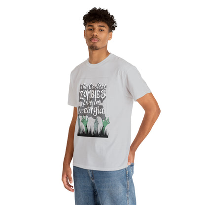 Coolest Georgia Zombies Unisex Heavy Cotton Tee