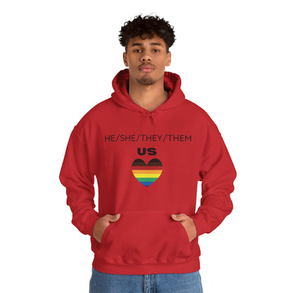 Pronouns Unisex Heavy Blend™ Hooded Sweatshirt