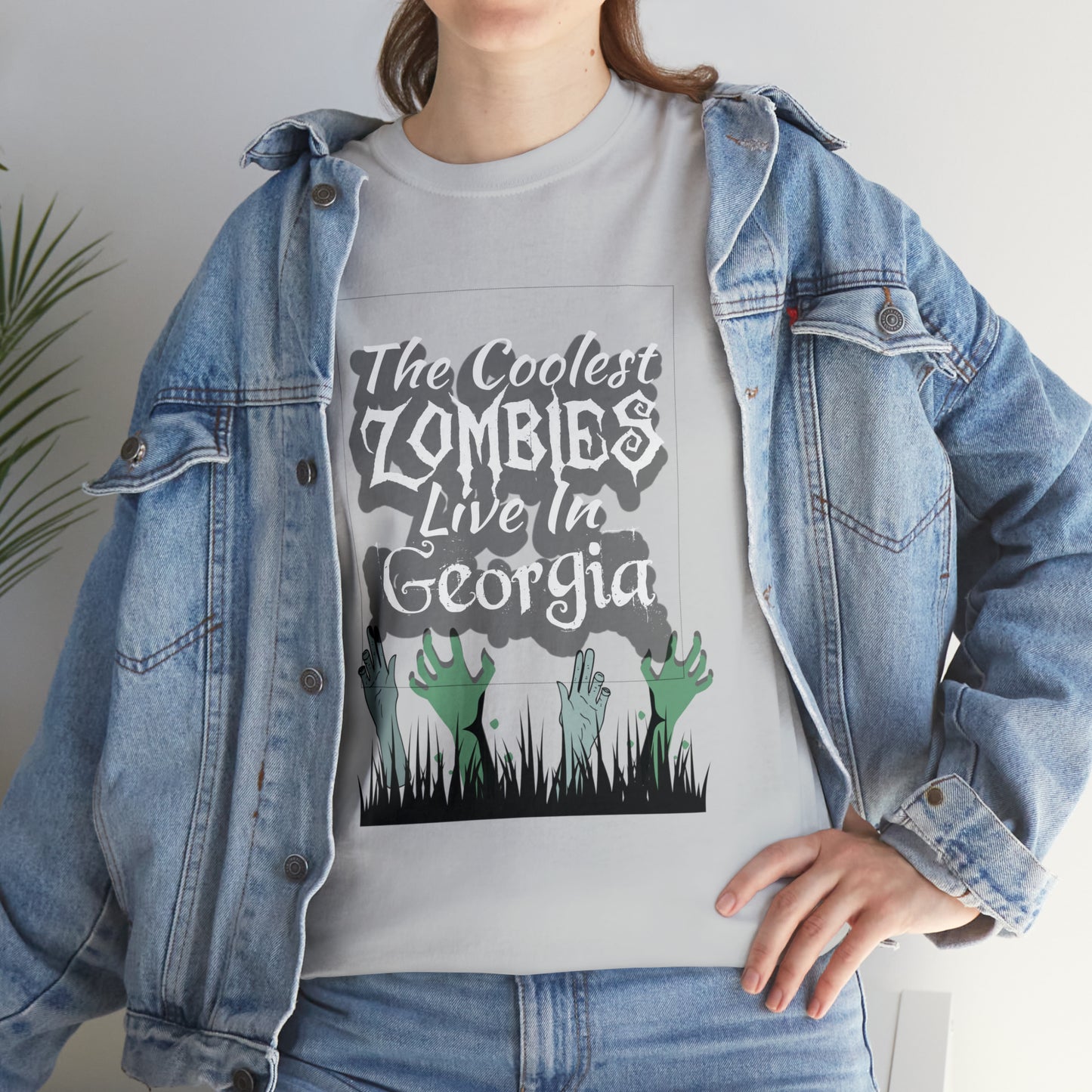 Coolest Georgia Zombies Unisex Heavy Cotton Tee