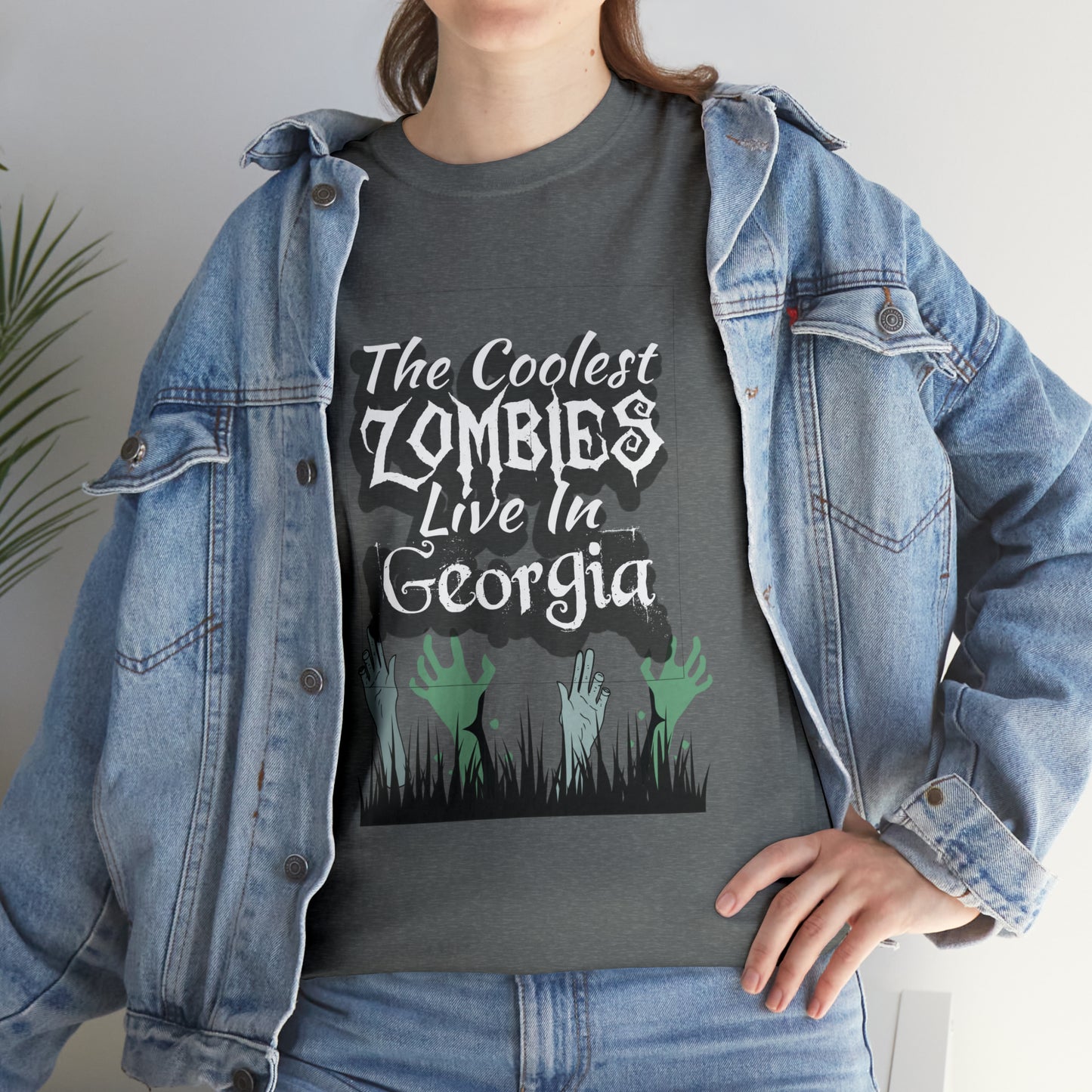 Coolest Georgia Zombies Unisex Heavy Cotton Tee