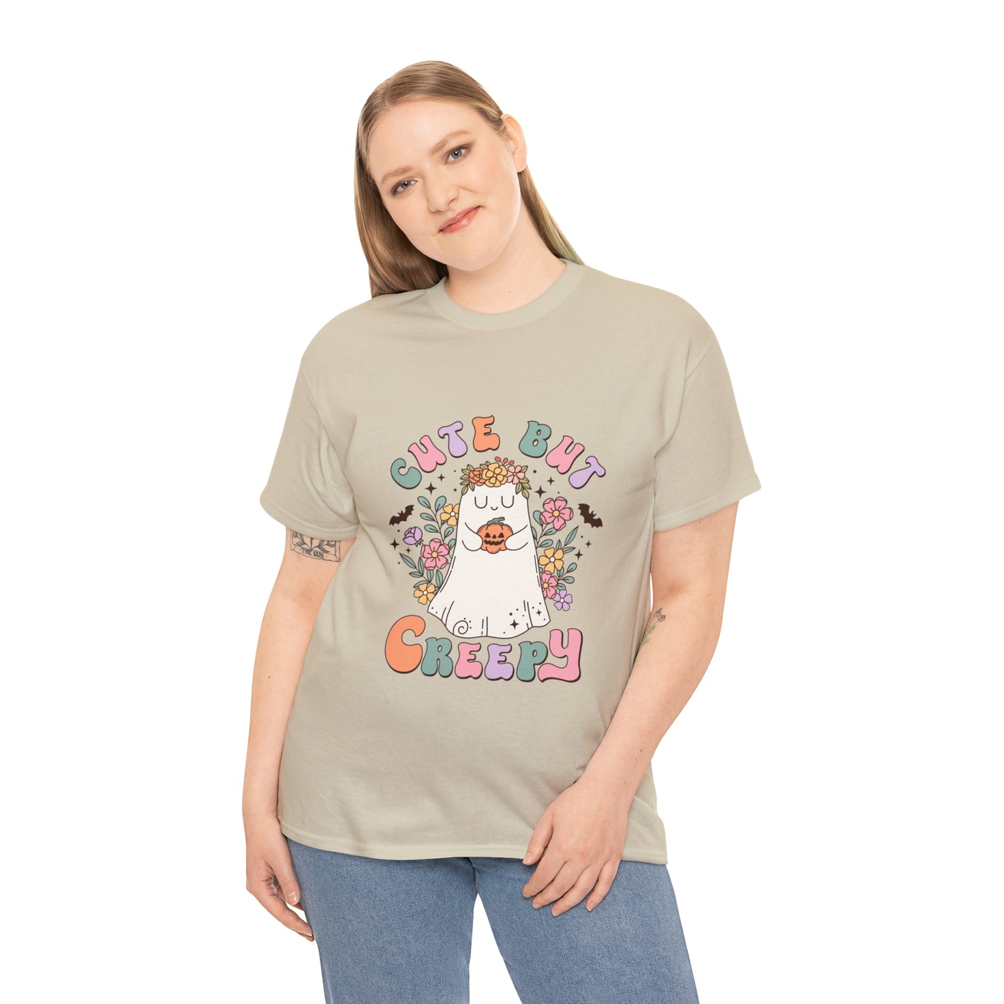 Cute But Creepy Unisex Heavy Cotton Tee