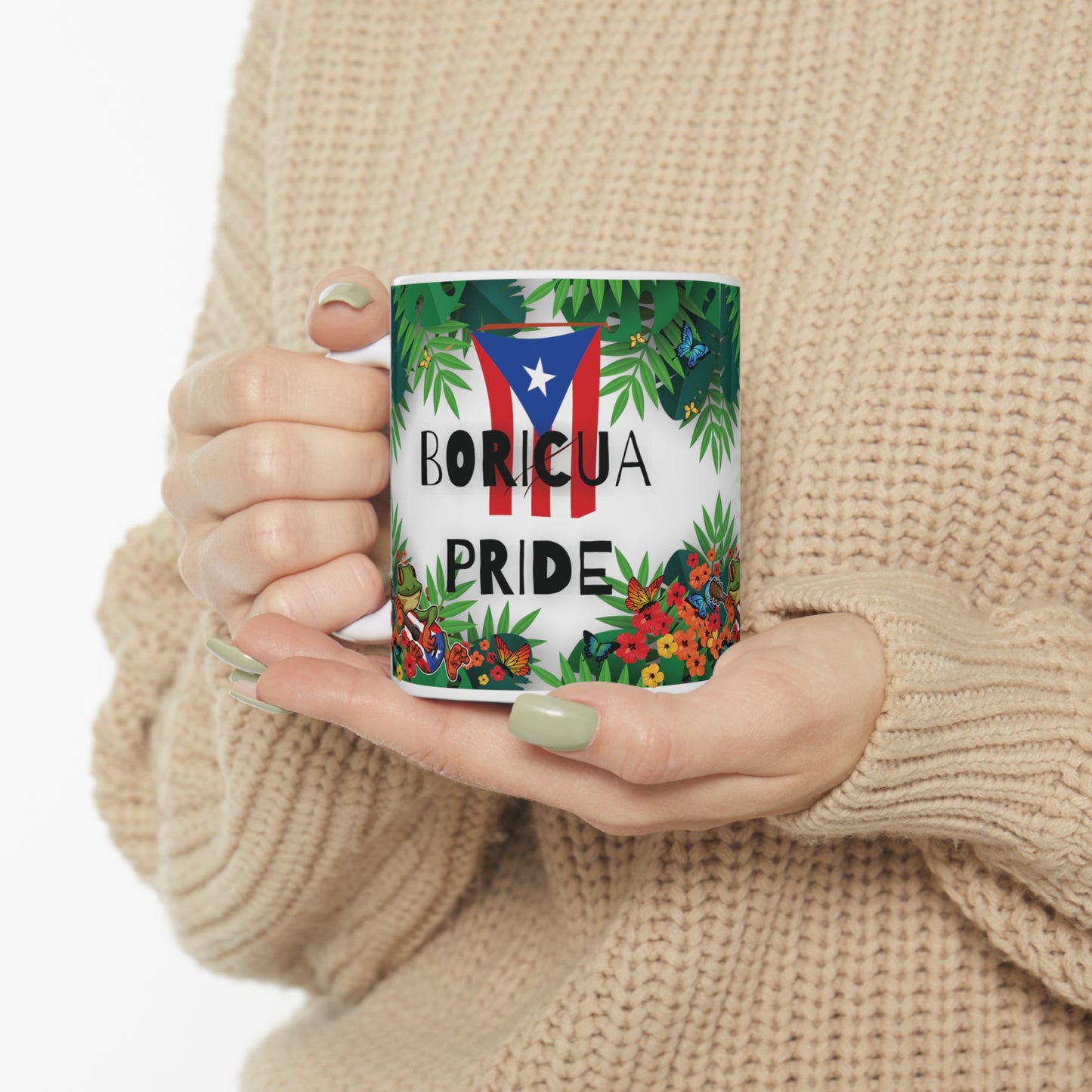 Boricua Pride Ceramic Mug 11oz