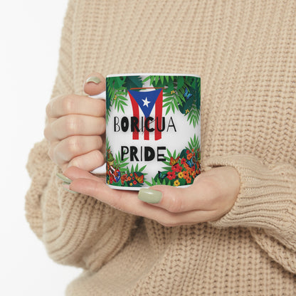 Boricua Pride Ceramic Mug 11oz