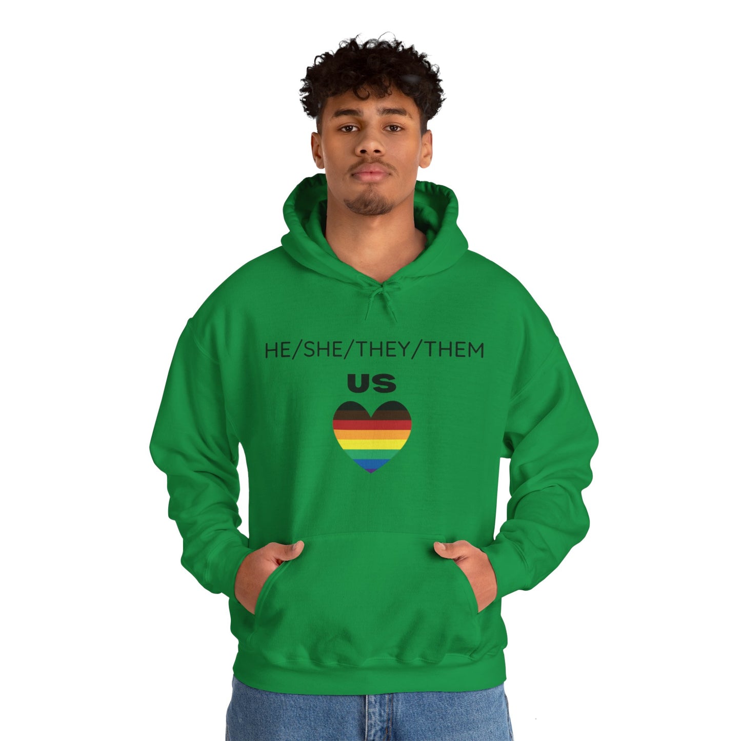 Pronouns Unisex Heavy Blend™ Hooded Sweatshirt