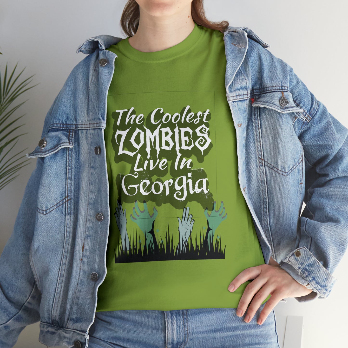 Coolest Georgia Zombies Unisex Heavy Cotton Tee