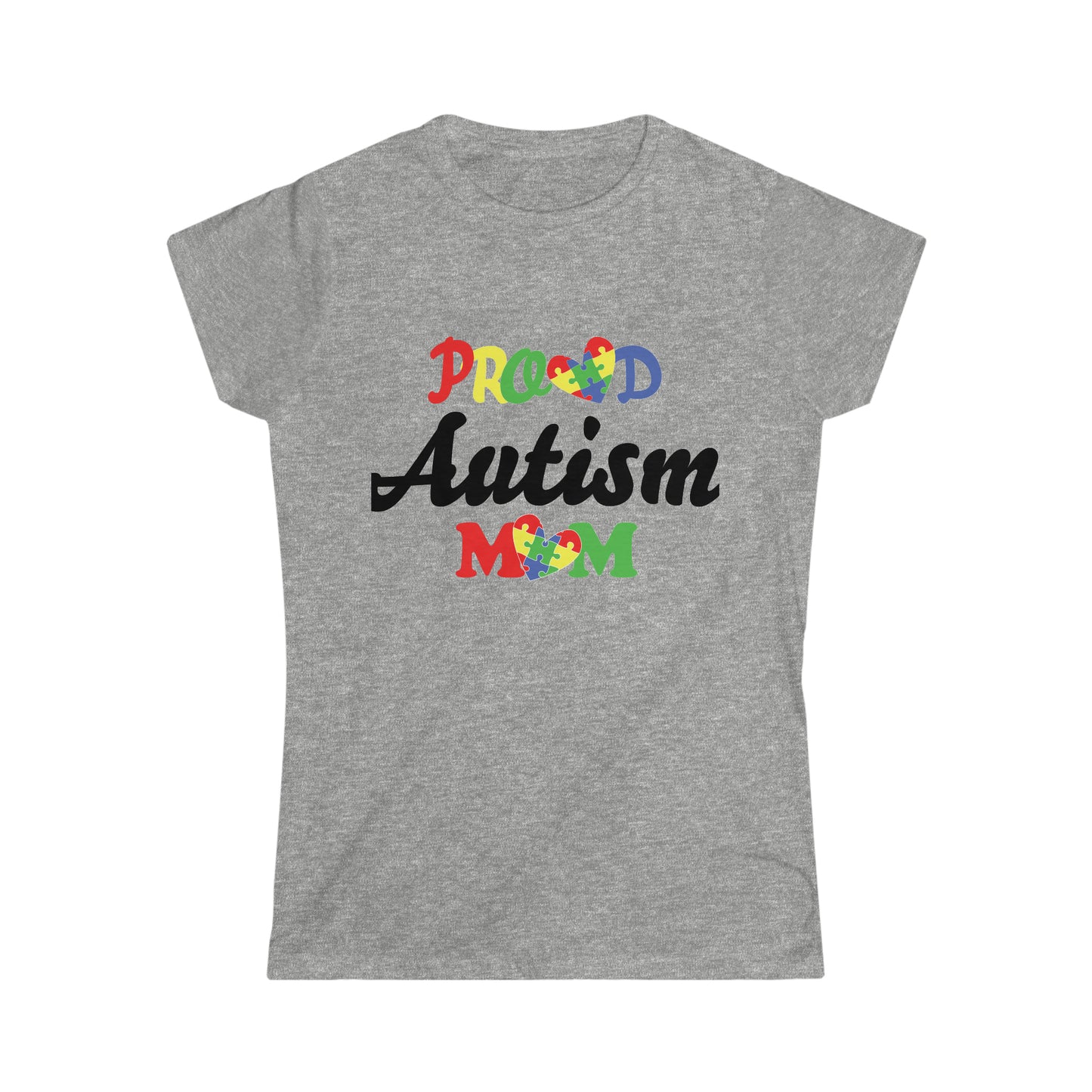 Proud Autism Mom Women's Softstyle Tee