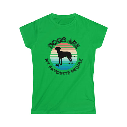 Dogs Are My Favorite People Women's T-shirt