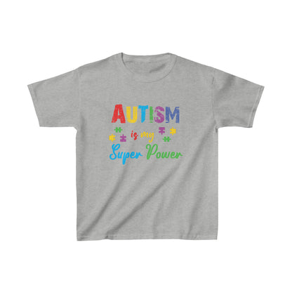 Autism Is My Super PowerKids Heavy Cotton™ Tee