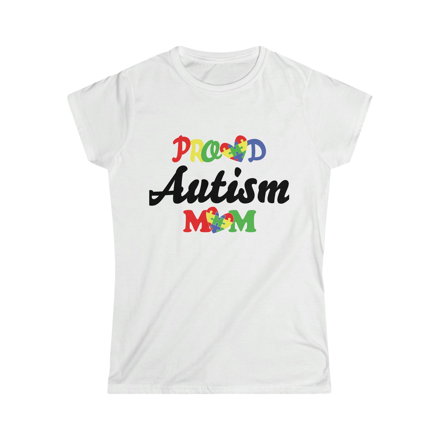 Proud Autism Mom Women's Softstyle Tee