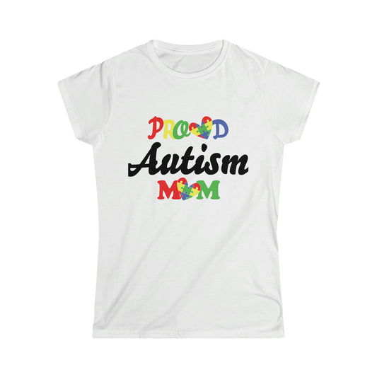 Proud Autism Mom Women's Softstyle Tee