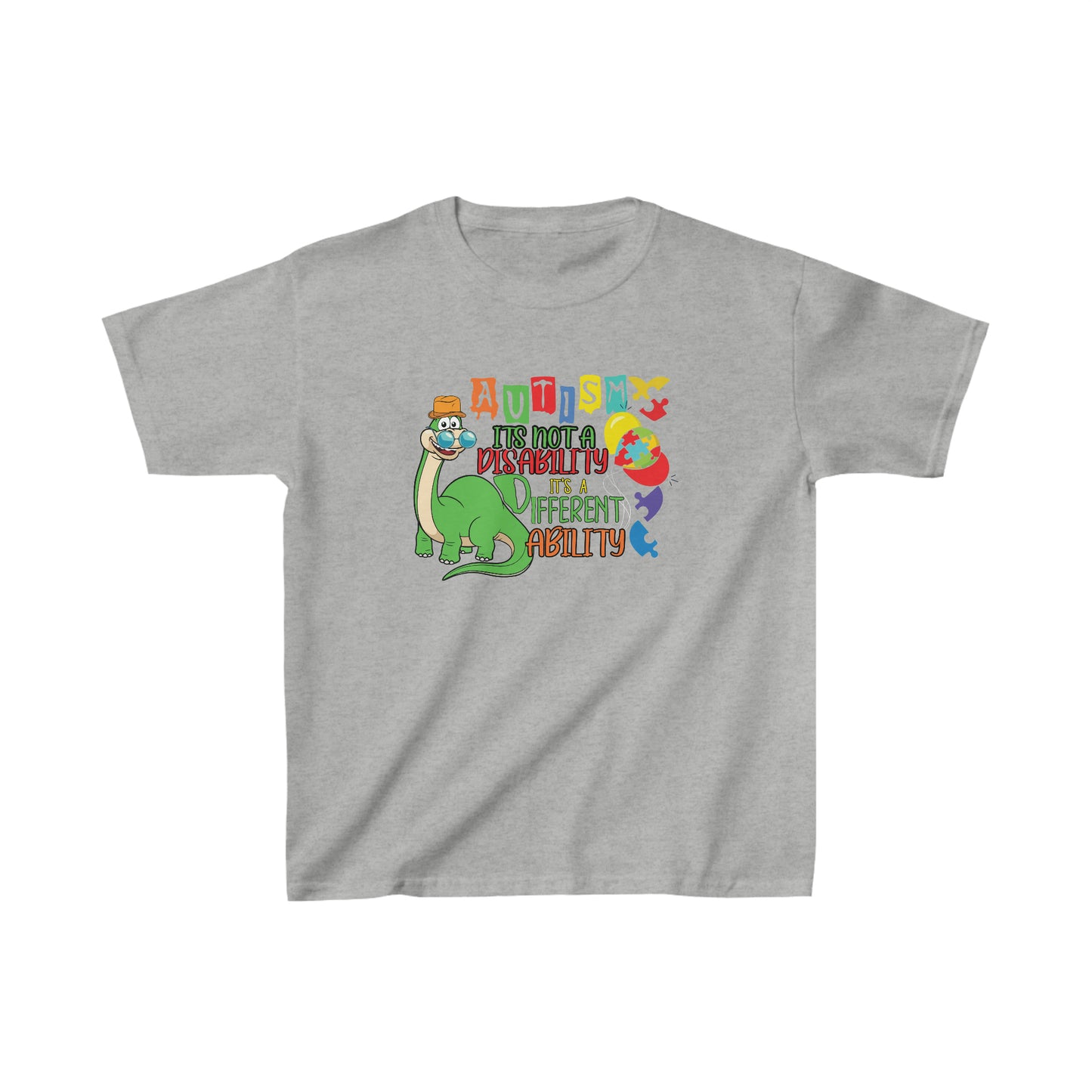 Autism Dinosaur Kids Heavy Cotton™ Tee