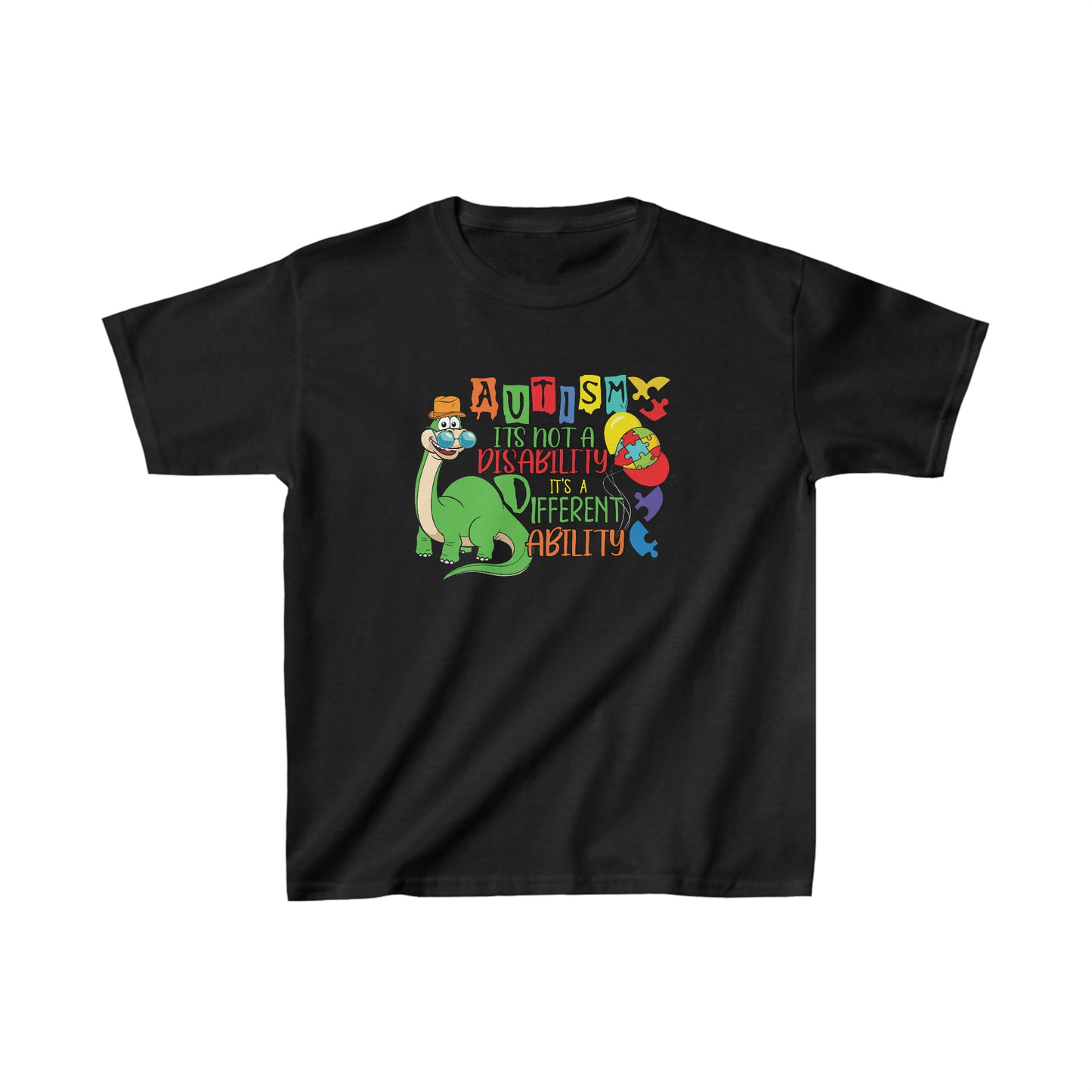 Autism Dinosaur Kids Heavy Cotton™ Tee