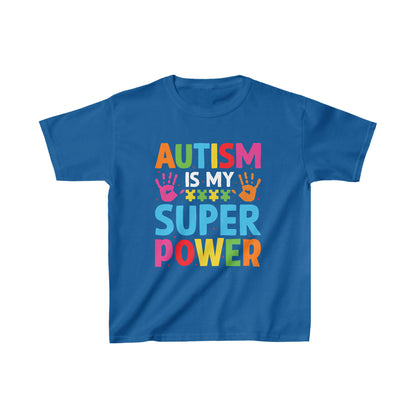 Handprints Autism Super Power Kids Heavy Cotton™ Tee